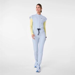 Figs Limited Edition Chambray Rafaela Cargo - ScrubJumpsuit